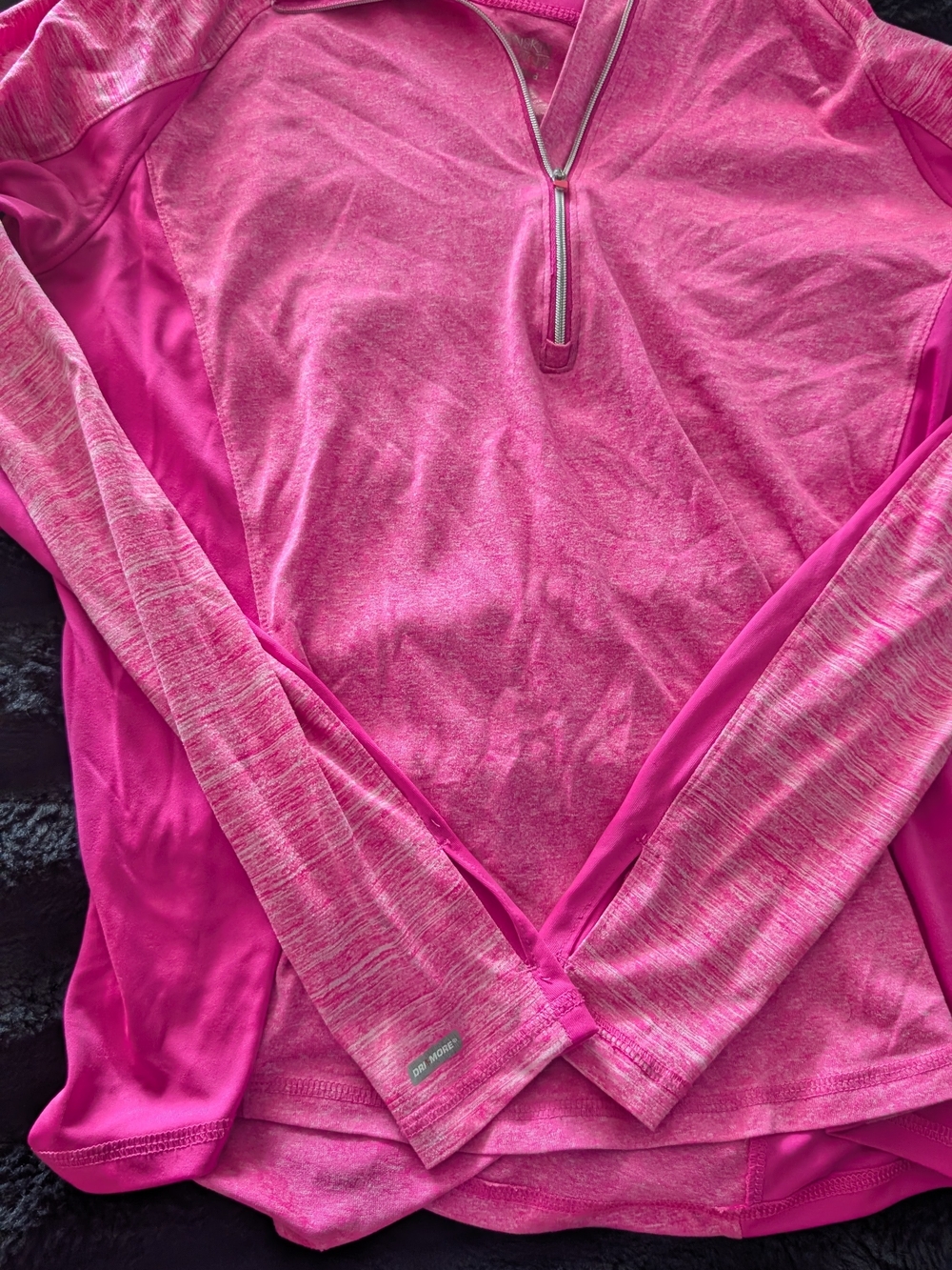 Danskin Women's Hot Pink Half-Zip Active Sweatshirt